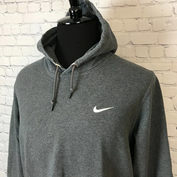 Vintage Nike Blue Tag Hoodie Pullover XL Swoosh Gray Size X-Large Mens - Picture 2 of 7
